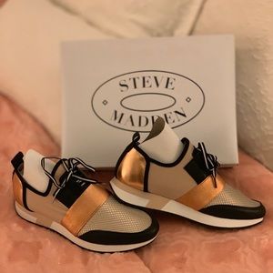 Steve Madden Rose Gld Sz10 Antics Sneakers